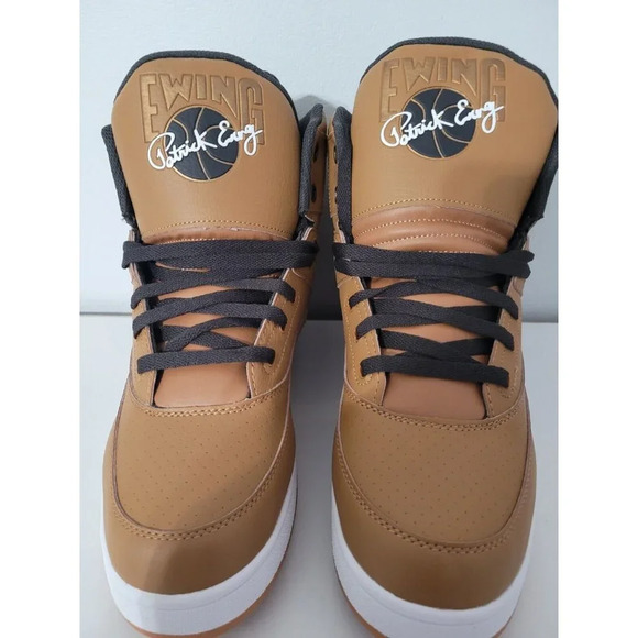 Patrick Ewing Athletics 33 HI x Orion Hybrid Wheat/Espresso Men's Size 11 - Picture 7 of 16